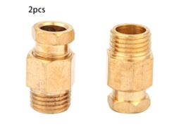 2pcs Conector De Tubo De Compressão De Latão Com Ferrula Para Oleoduto Pd814