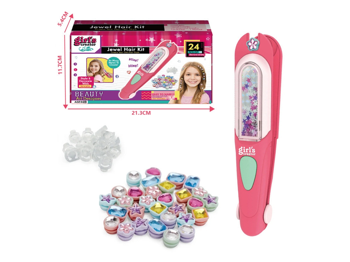 Brinquedos Infantis para Meninas Brincarem de Casinhamáquina de Fazer Miçangas para Meninas 388y Cor Aleatória CHENNNLS (caixa de Cores em Inglês)