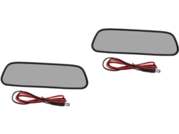 Sistema De Assistência Manobra Com 2 Unidades Monitor Espelho Retrovisor Para Carro Tela Lcd E...