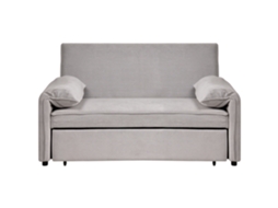 Sofá Cama Beliani Horma De Tela Gris 160x84x92