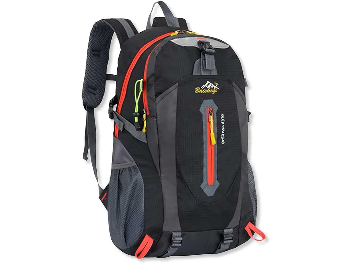 Mochila Impermeável Preta De 30 Litros Com Vários Bolsos, Para Caminhadas, Montanhismo E Camping, Para Homens E Mulheres