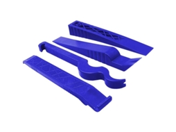 Kit De Ferramentas Para Desmontar Molduras De Carro, 4 Peças, Material Pom, Azul, Para Interior E Exterior