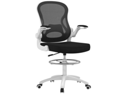 Cadeira Escritório Cm Ergonómica Tecido Respirável Altura Ajustável Braços 59x65x110-130