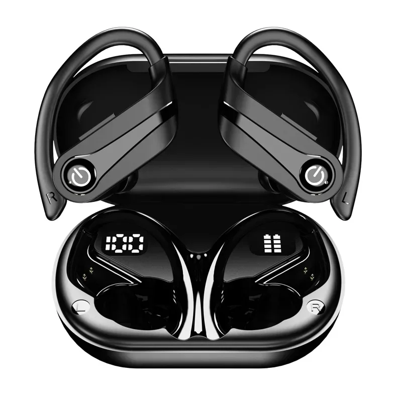 Fones De Ouvido Sem Fio Bluetooth 5.3 Com Microfone E Classificação De Resistência À Água Ipx7.