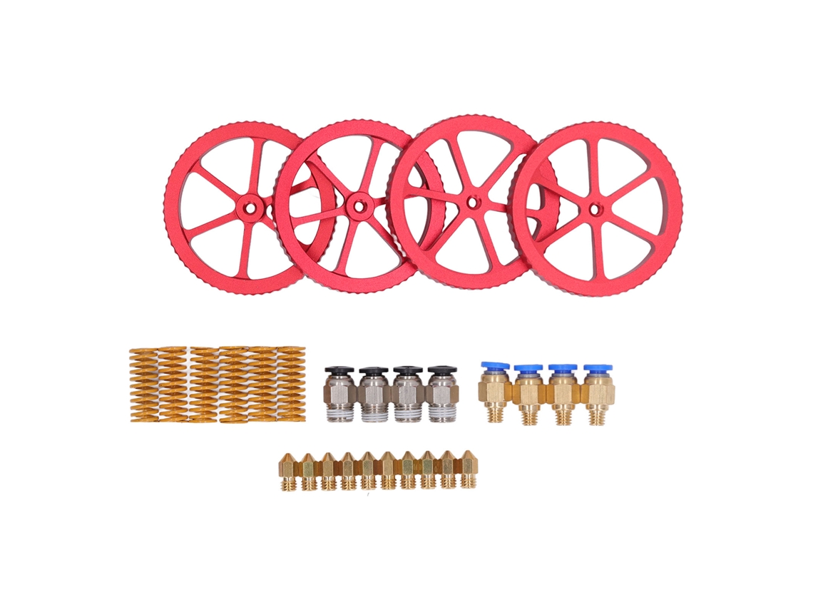 Conjunto De Porcas De Nivelamento Com Mão Para Impressora 3d Ender 3 Mk8 Bico Mola Conector Hot End