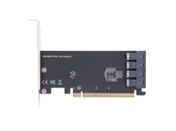 Placa Adaptadora Pcie3.0x16 Para 4 Portas U.2 Sff 8643 Com Transferência De Dados De Alta Velocidade