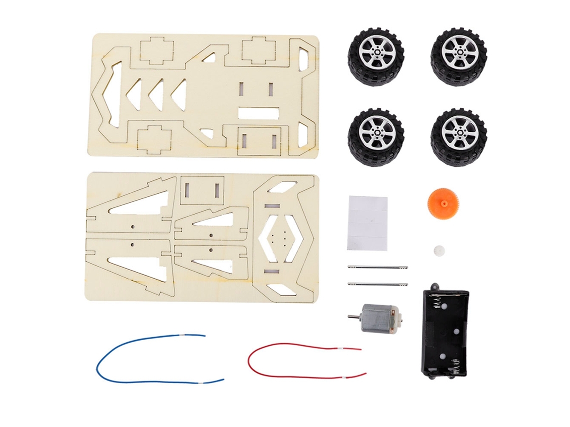 Brinquedo Científico Diy Carro Elétrico para Crianças