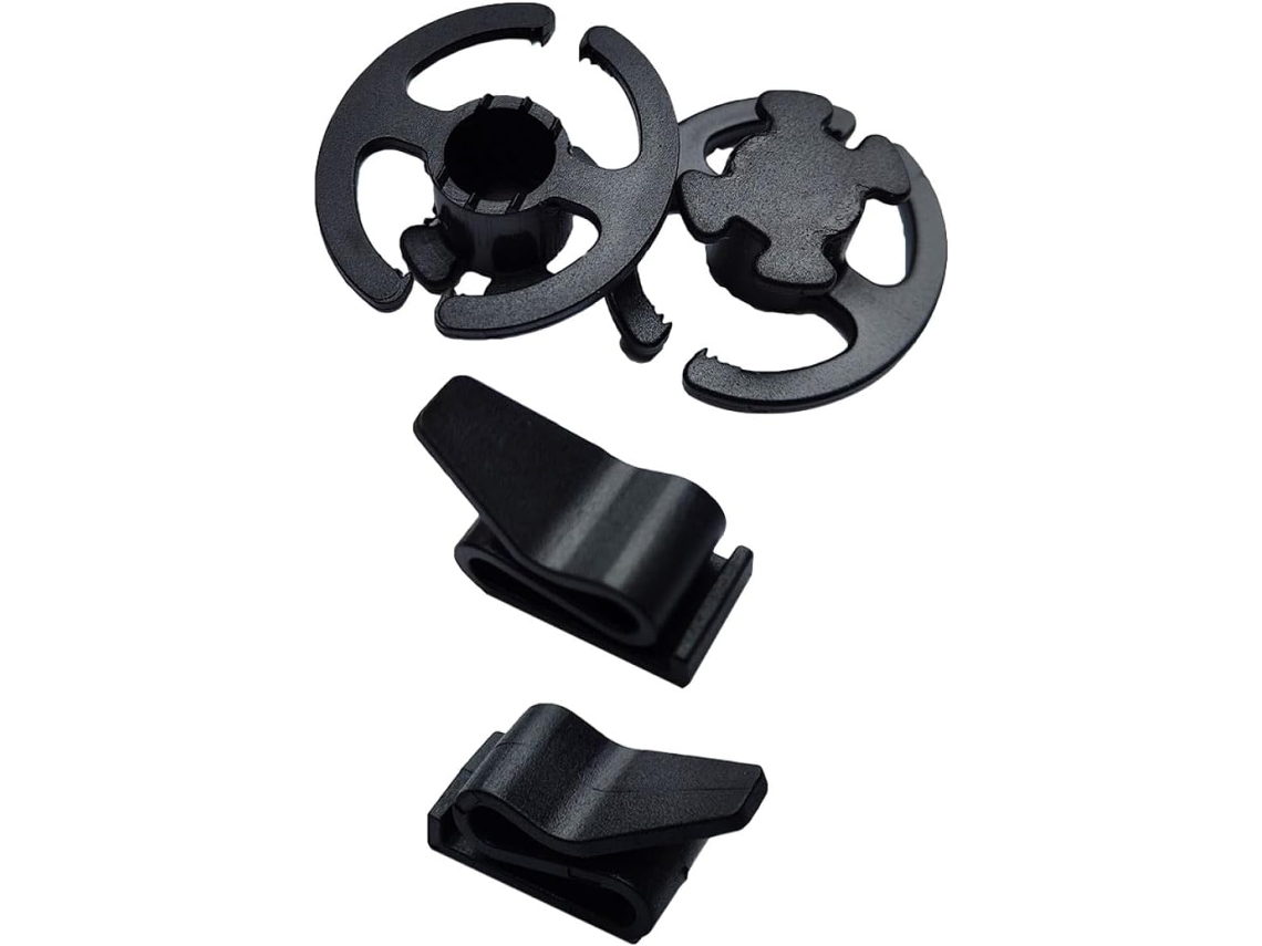Ganchos De Plástico Preto Para Capacete E Óculos De Esqui, 2 Pares, Acessório Fácil De Substituir Para Suporte
