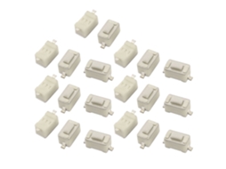 20 Peças de Botão Pressão Momentâneo Reset para Painel Pcb, 3 Mm X 6 4,3 2 Pinos Dip CHABERLU