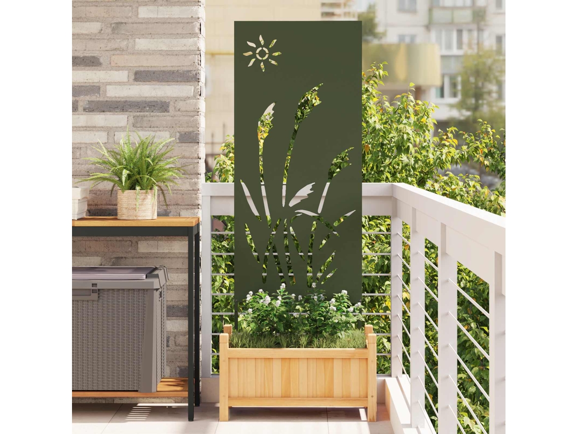 Vidaxl Tela De Privacidade Para Jardim Verde-oliva 50 X 140 Cm