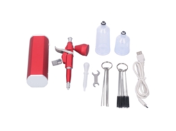 Kit De Aerógrafo Mini 25-30psi Aerógrafo Automático Portátil Recargável Para Pintura Artesanal