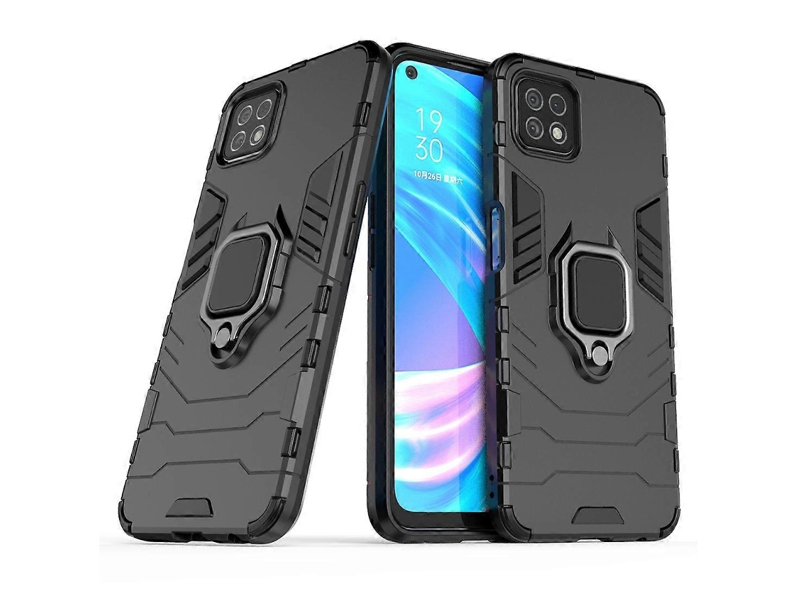 Para Oppo A72 5g Pc À Prova De Choque Capa Protetora De Tpu Com Suporte De Anel Magnético
