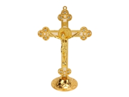 Cruz Católica Estilo Retro Base Estável Decoração Mesa