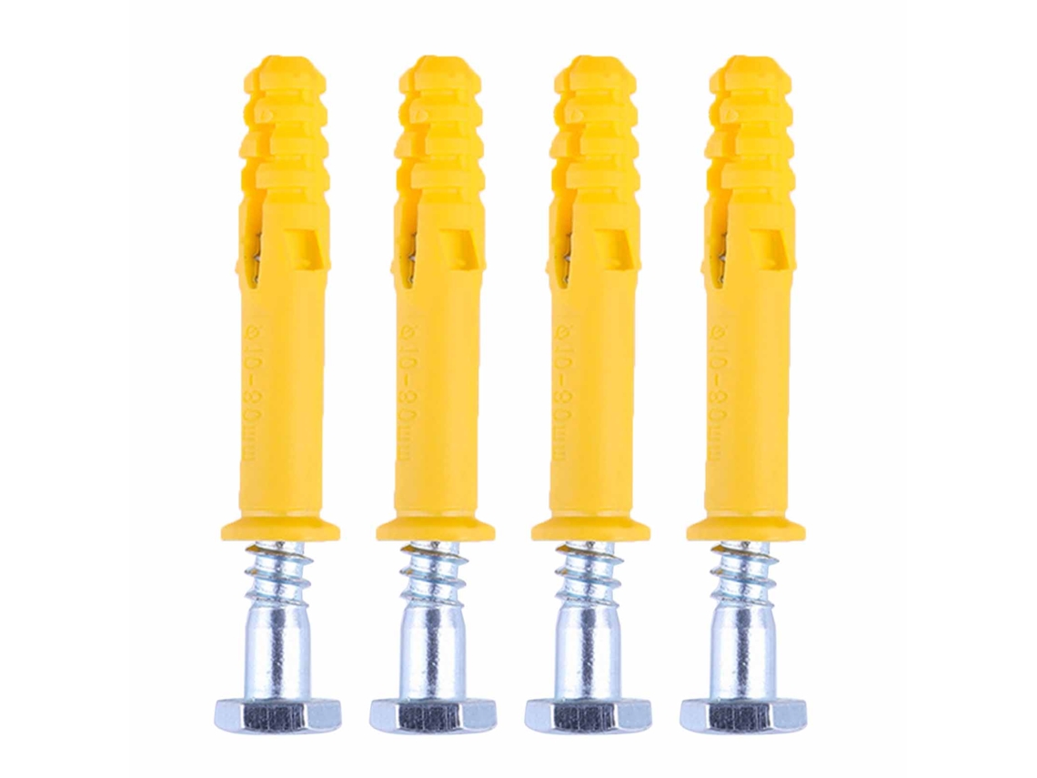 Parafuso Auto perfurante 100mm com Plug para Parede | S/MARCA
