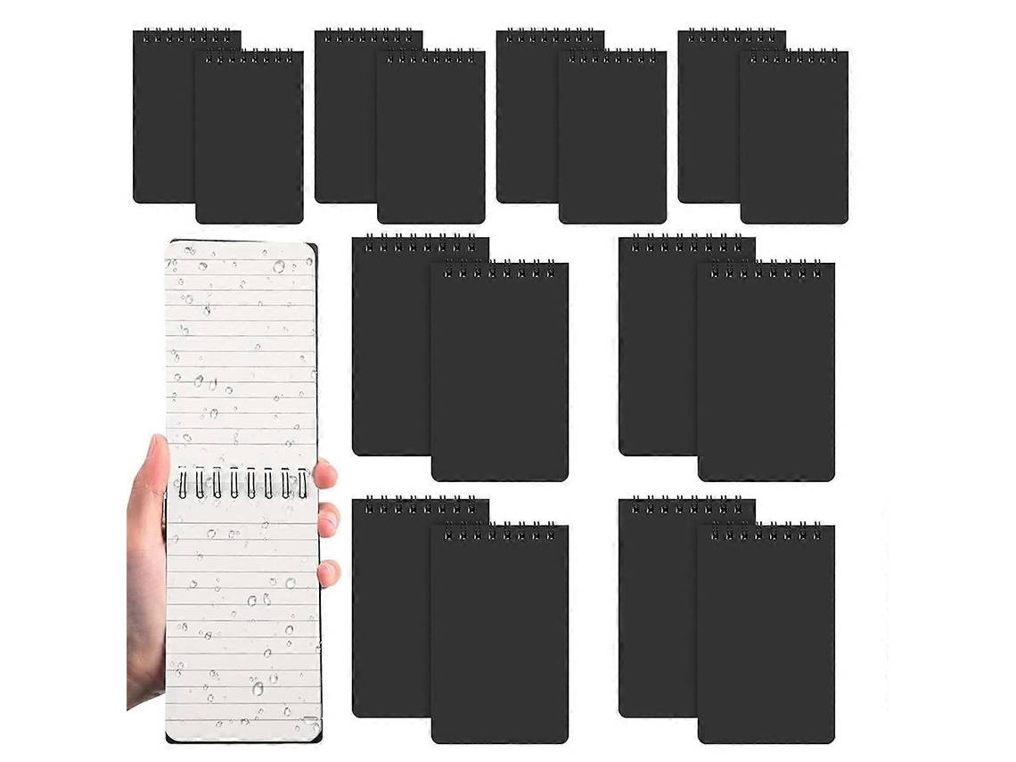 16 Blocos De Notas À Prova Dágua, 3x5, Espiral, Bolso, Bloco De Notas, Para Todas As Condições Climáticas Brilvibera