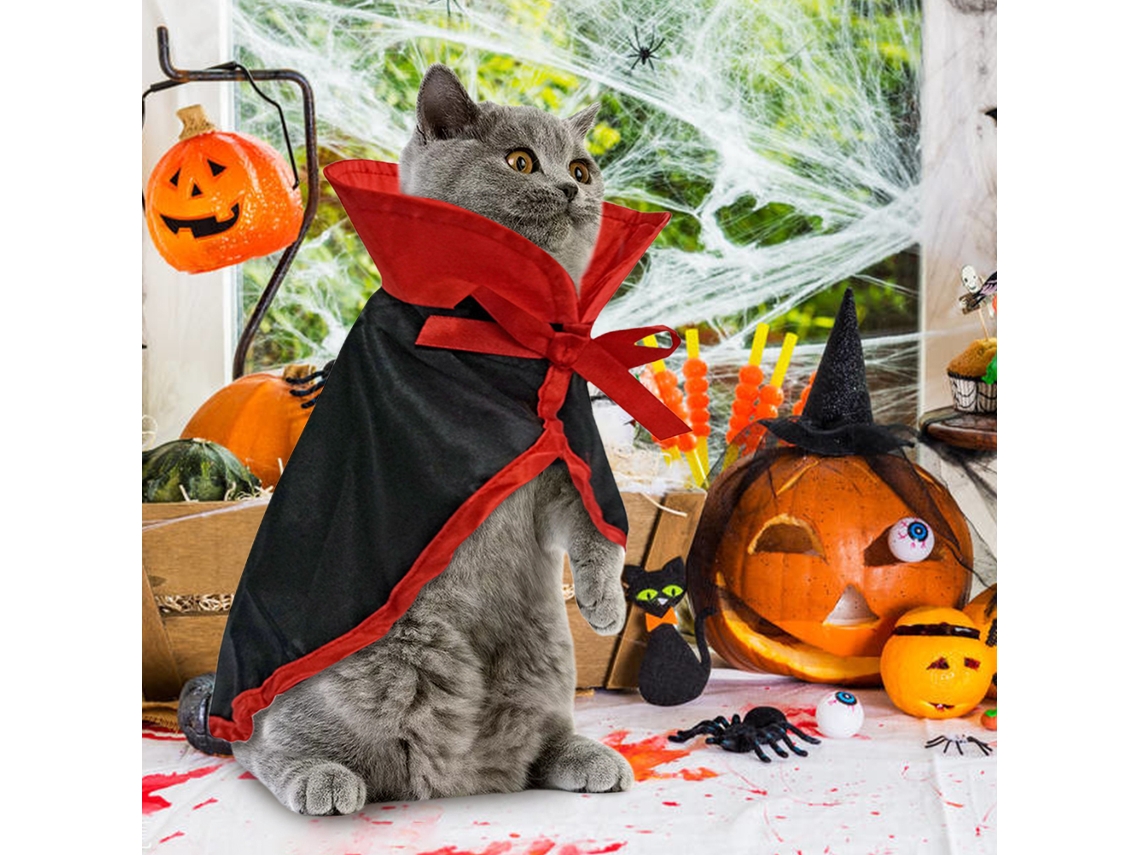 Capa Pet Fantasia Halloween Cachecol Quente