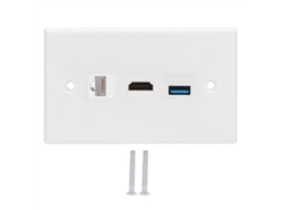 Painel de Parede Us com Interface Cat6 Hdmi Usb3.0 para Home Theater Hotel Residência