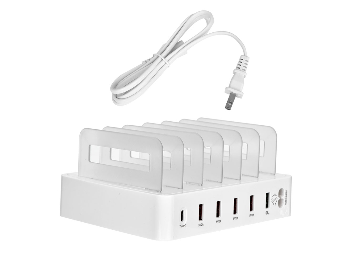 Carregador 6 Portas Qc3.0 Type C LAXISCREED