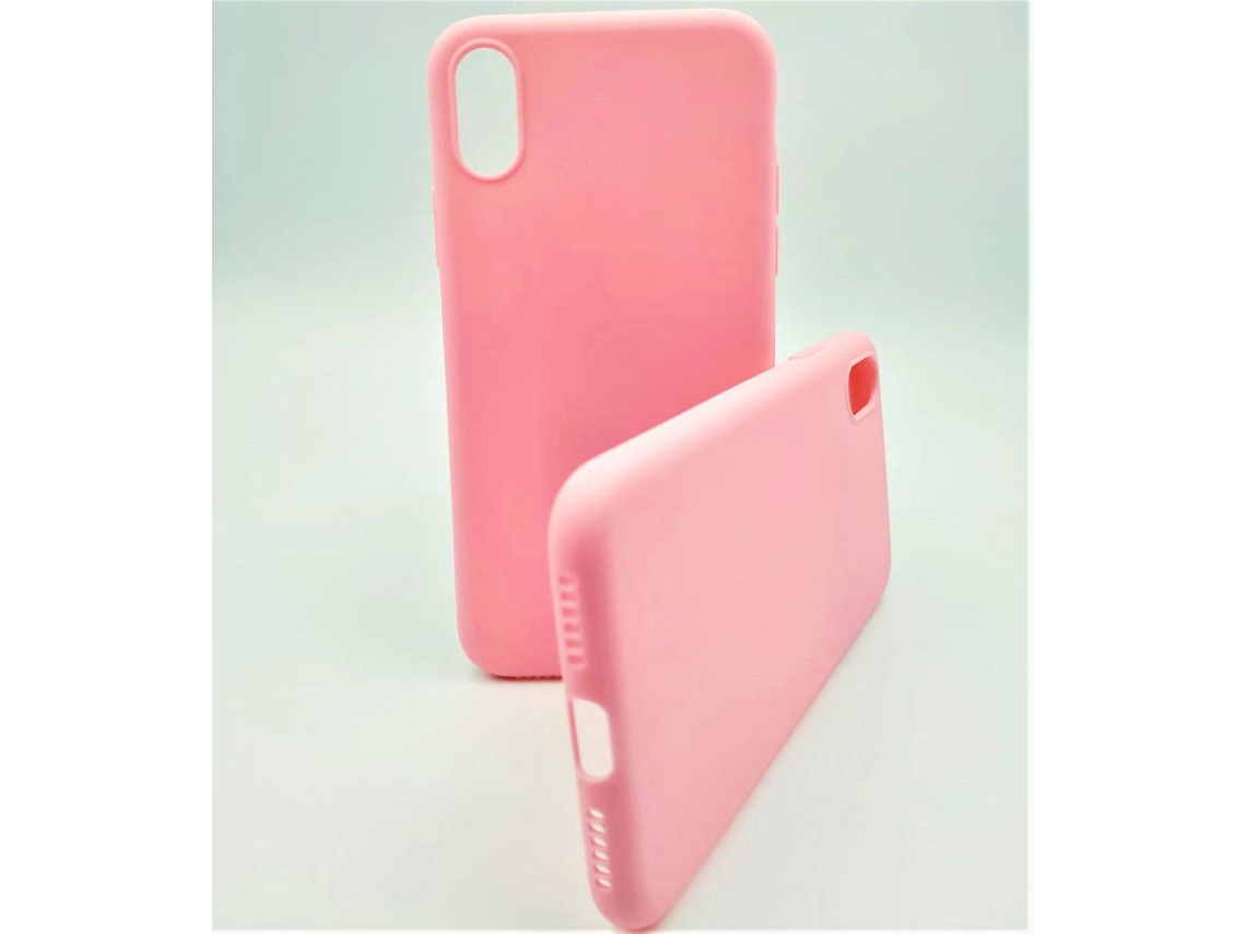 Capa iPhone X, XS Silicone Rosa