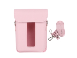 Carrying Case For Link 3 Pu Smartphone Printer Protective Case Cover Storage Bag With Shoulder Strap For Travel Pinkish LAXISCREED