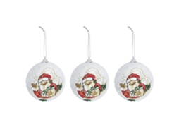 Conjunto de 3 Bolas de Natal em Espuma LAXISCREED