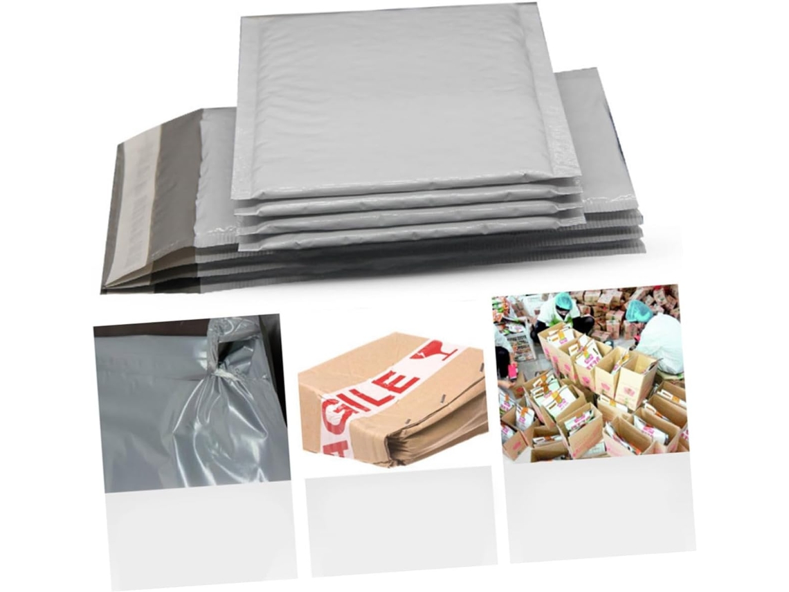 Envelopes De Expedição À Bulles Grises 50 Peças Em Pe