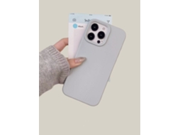 Capa Para Iphone 17 Pro, Azul Fumê, Com Toque Aveludado, Cor Sólida, Estampa De Arroz Pegajoso, À Prova De Choque E Com Proteção Total.