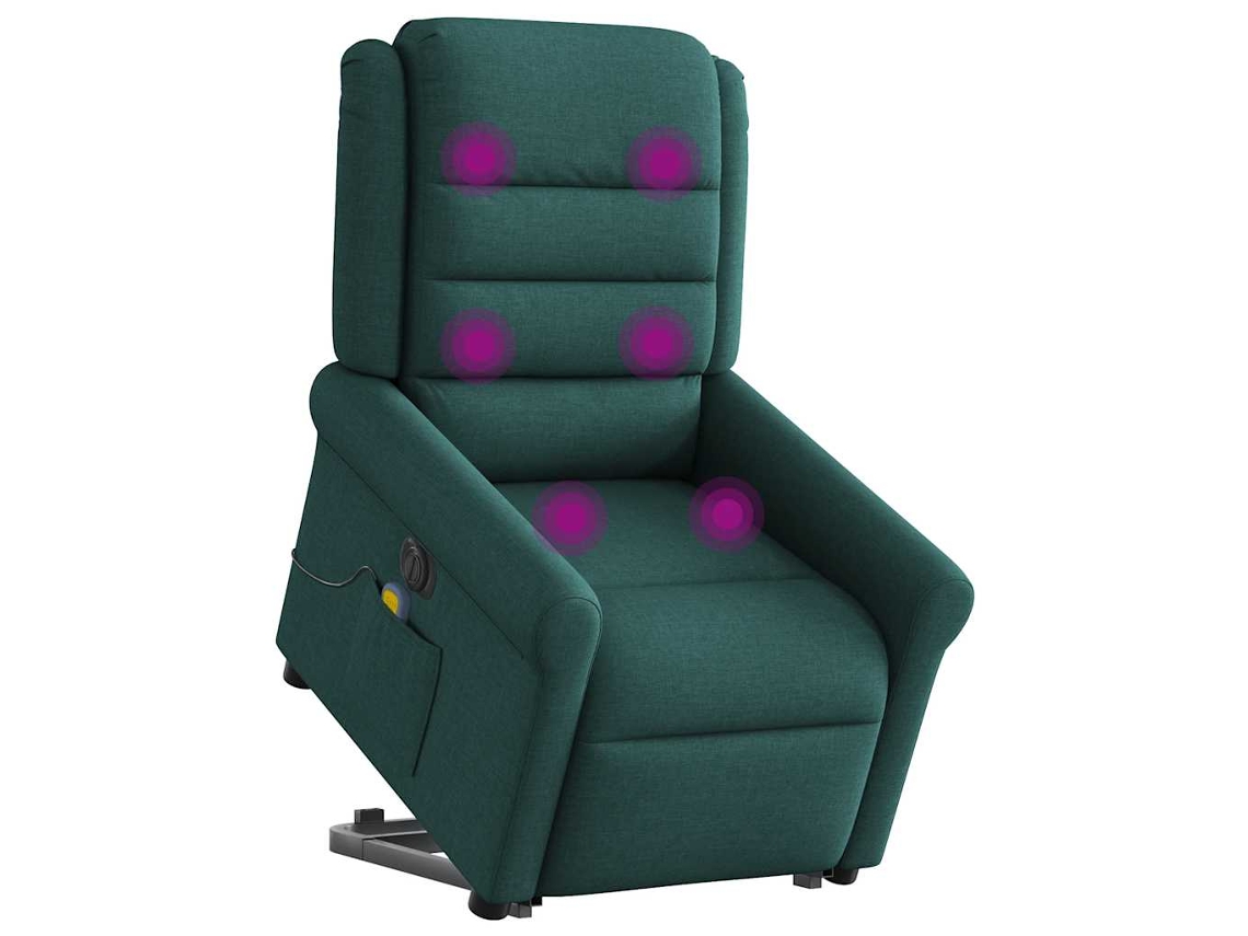Poltrona elétrica elevatória de Massagens em tecido Preto HARLANV1