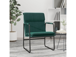 Vidaxl Cadeira Lounge 55x64x80 Cm Tecido Verde-escuro
