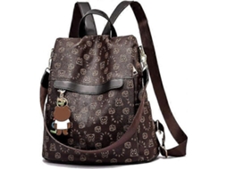 Mochila Escolar Feminina Fofa Com Estampa De Urso, Feita Couro Macio. Aquaforge