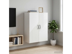 Vidaxl Armário De Parede Branco Brilhante 66 X 34,5 X 90 Cm