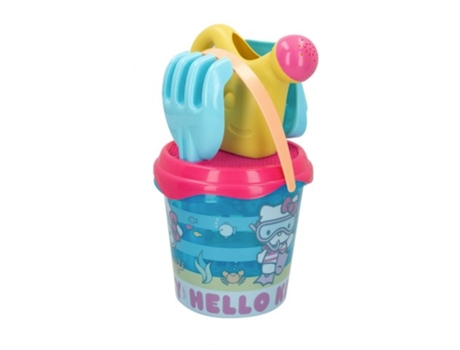 Colorbaby Beach Conjunto: Helly Kitty Palas And Cube (Idade Mínima Recomendada: 12 meses)