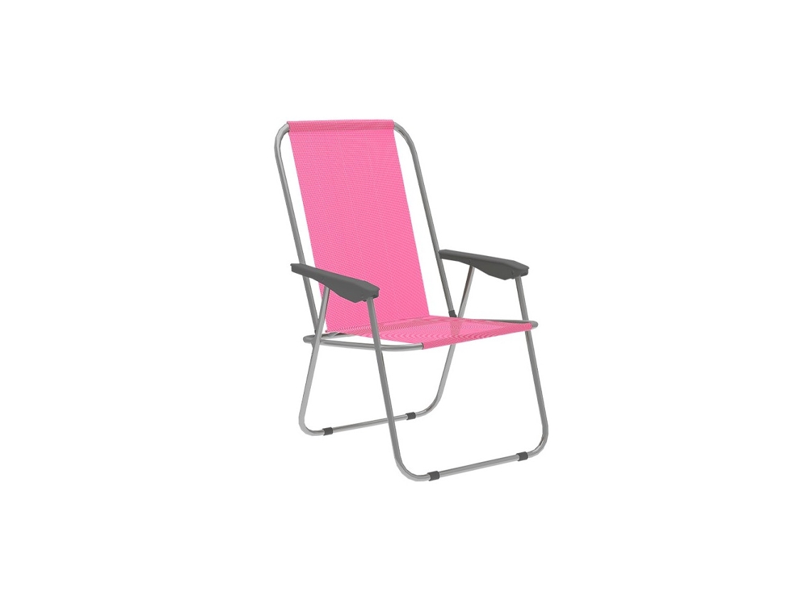 Cadeira Dobrável Rosa Marbueno Para Praia E Piscina Marbueno Summer