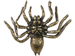 Estatueta de Aranha Decorativa em Latão Dourado da Healeved, para Decoração de Mesa em Casa e em Restaurantes CHABERLU