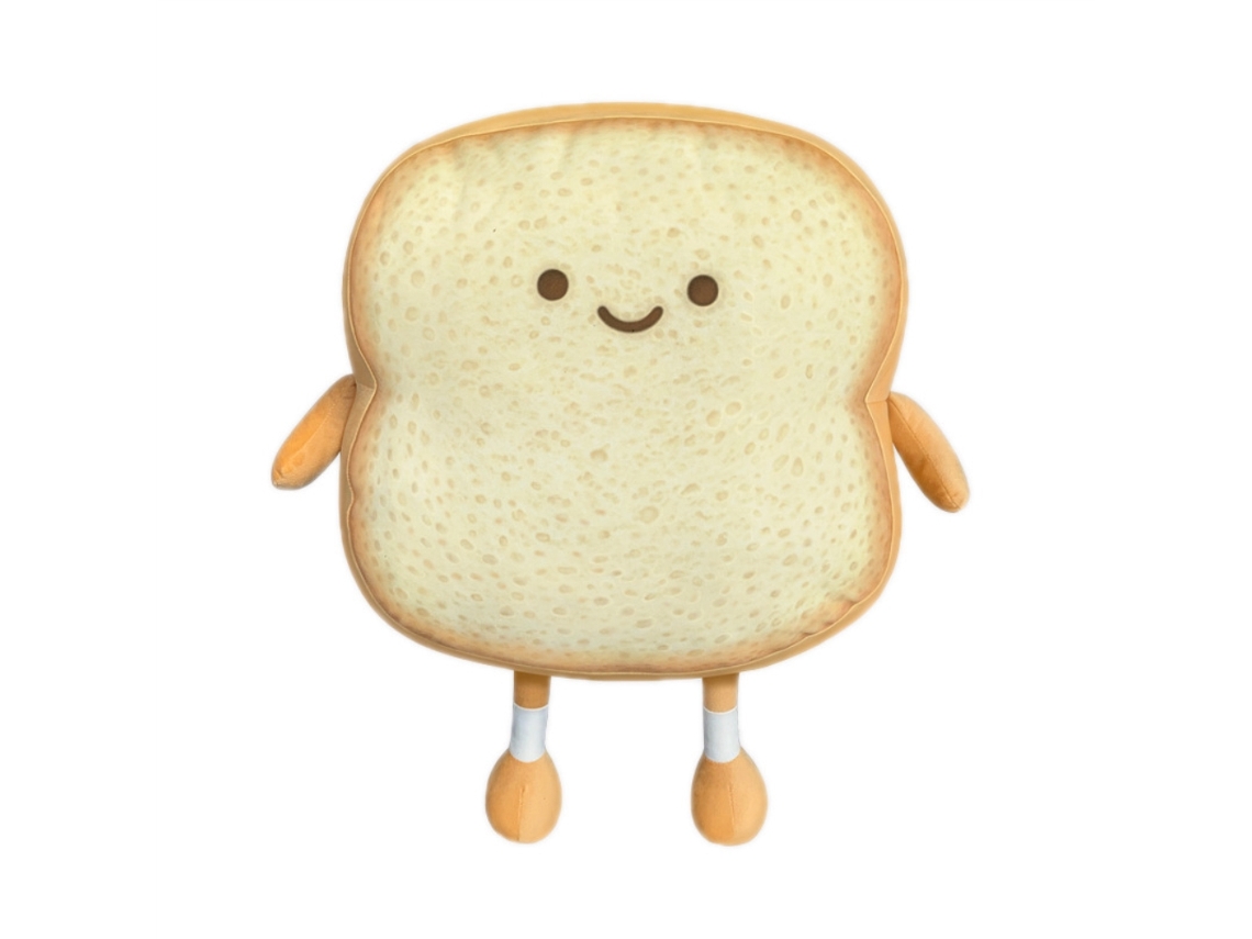 Ats almohada de Pan Toast Rebanado Suave de Peluche Decoración Hogar Muñeco de Pan Juguete Regalo Original para Niños Y Adultos