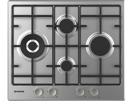 Placa de Gás HOOVER HHW 6D5WMX (Gás Natural - 59.5 cm - Inox) — Gás natural | Largura: 60cm