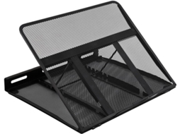 Suporte Ergonômico Ajustável E Ventilado Para Laptop, 33 X 28,7 X 18,5 Cm, Preto Slowmoose