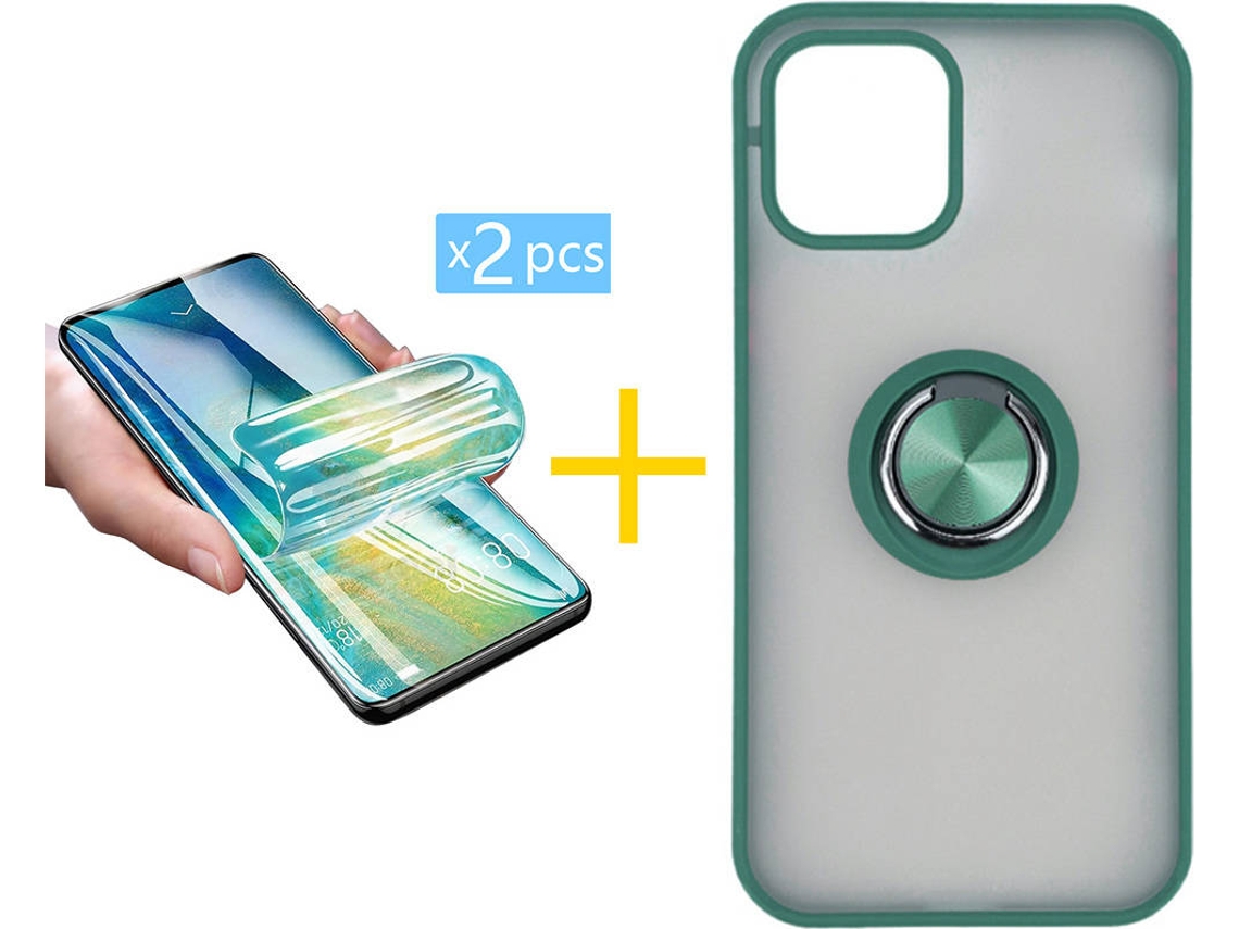 Capa + 2 Películas para iPhone 12 SKYHE Verde