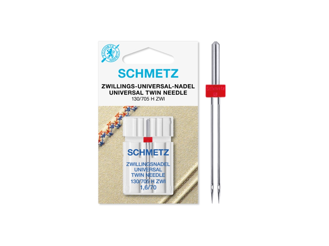 Agulha Schmetz Twin Universal 130/705 H Zwi 1.6/70. Pacote 1 Agulha