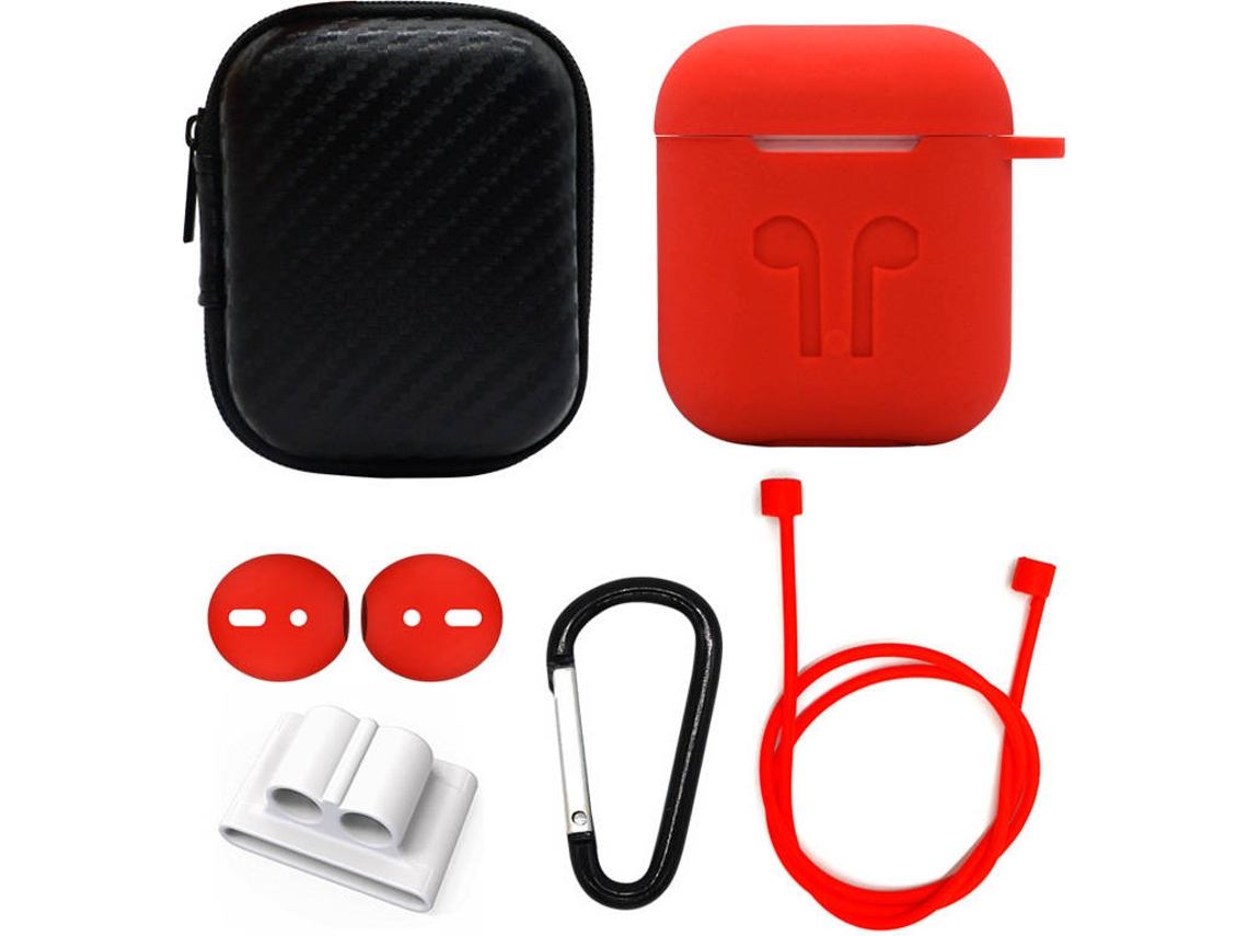 Capa WISETONY 5052439394729 (Para AirPods - Vermelho)