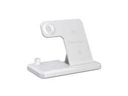 Carregador Sem Fio 4 em 1 para Iphone Suporte de Carregamento para Smartphone Sem Fio Dobrável Ângulo Ajustável Terminal Tipo C Apple W BISBISOUS