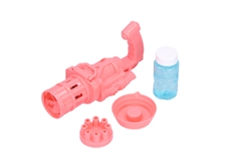 Primerox brinquedo Máquina de Bolhas para Crianças Presente Rosa com 59ml de Líquido 8 Orifícios