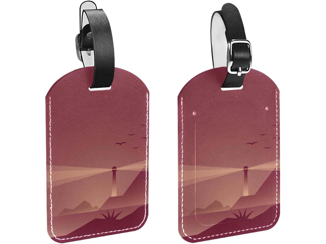 Kit Com 2 Etiquetas De Identificação Bagagem Viagem Lighthouse Cove Evitar A Perda Malas E Bolsas