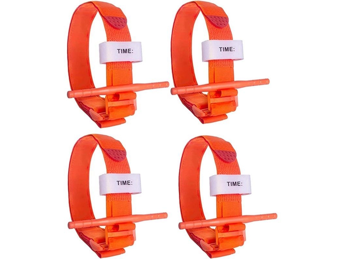 2026-vendaje Hemostático Táctico Militar Emergencia Exterior Primero Auxilio Salvavidas Ajustable Cor Laranja