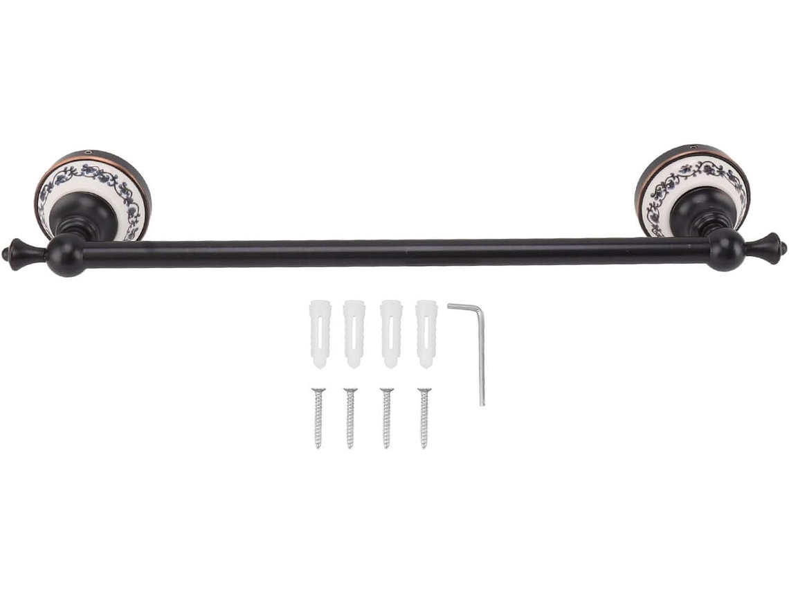 Suporte De Toalha De Parede Único Em Cobre Para Banheiro, 40,4 Cm (15,9 Polegadas), Resistente E Que Economiza Espaço.