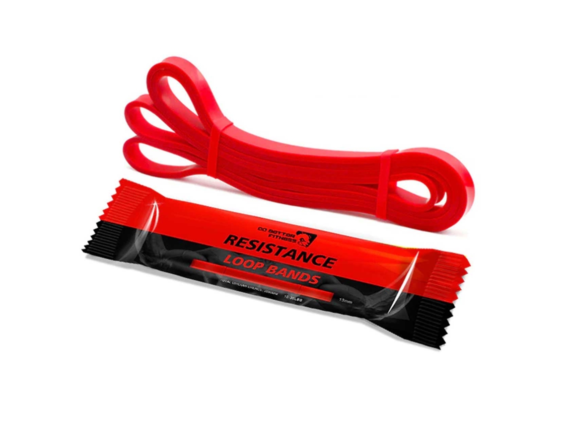 Faixa Elástica de Resistência para Treinamento CrossFit 7-16kg Vermelha - Aquaforge