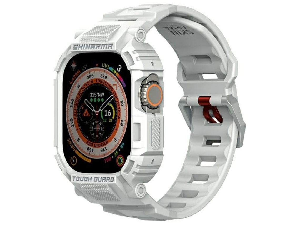 Pulseira Mecha Cover 2 em 1 para Apple Watch 49 mm, conjunto multifuncional Skinarma