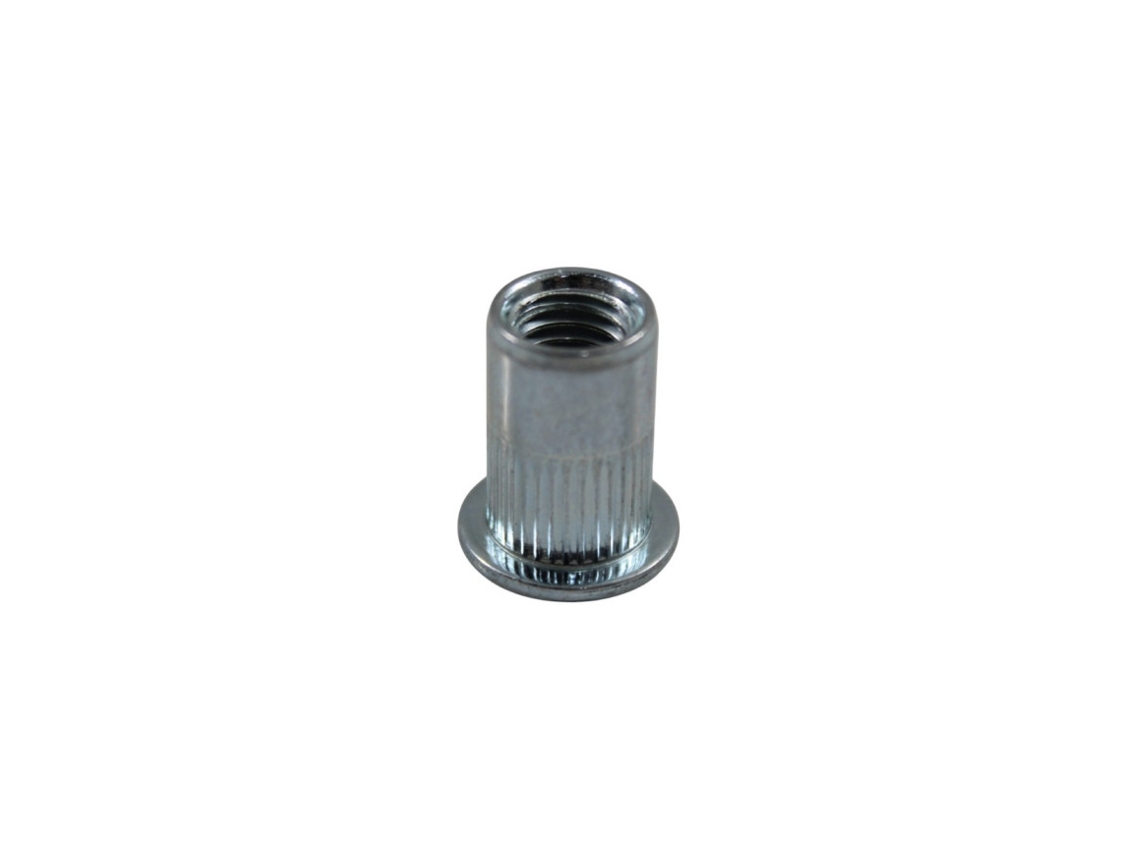 Porca Rebitar Estriada Zincado M5 13mm