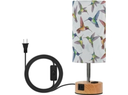 Iluminação de Mesa Junzan Com Design Colorido Beija Flor, Sensível Ao Toque, Com Portas USB CEA, Lâmpadas Inclusas