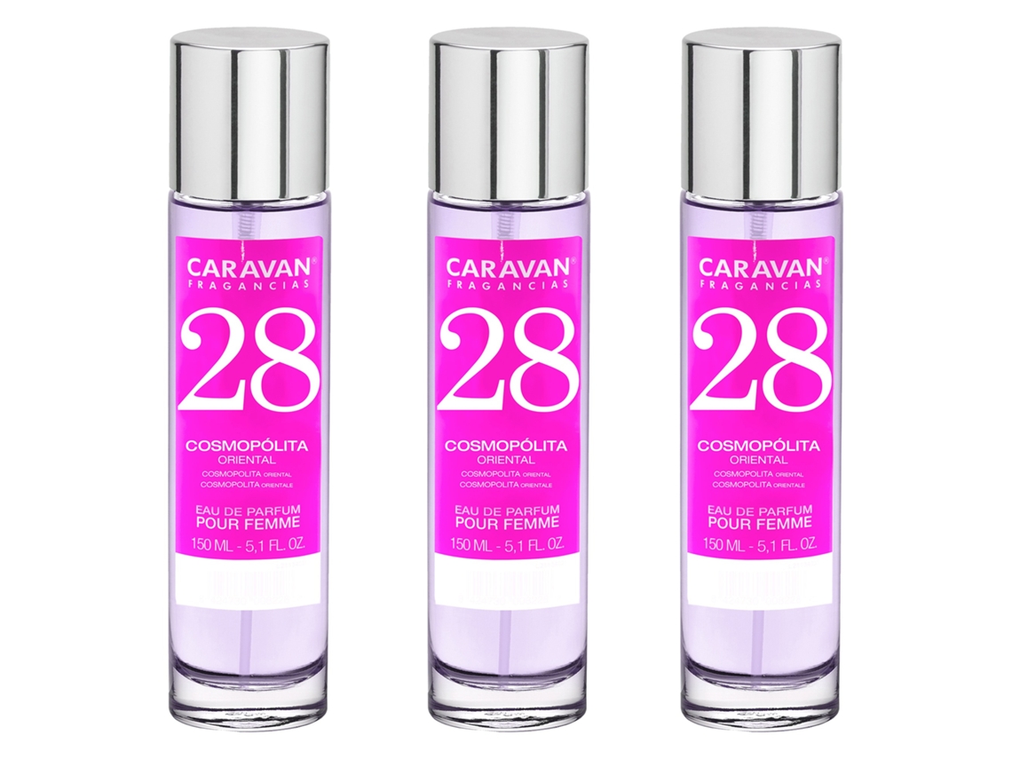 3X Perfume Feminino Nº28 150Ml CARAVAN